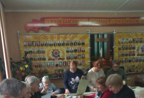 «Серебряные» волонтеры»  принимают участие в акции «Все для победы».  